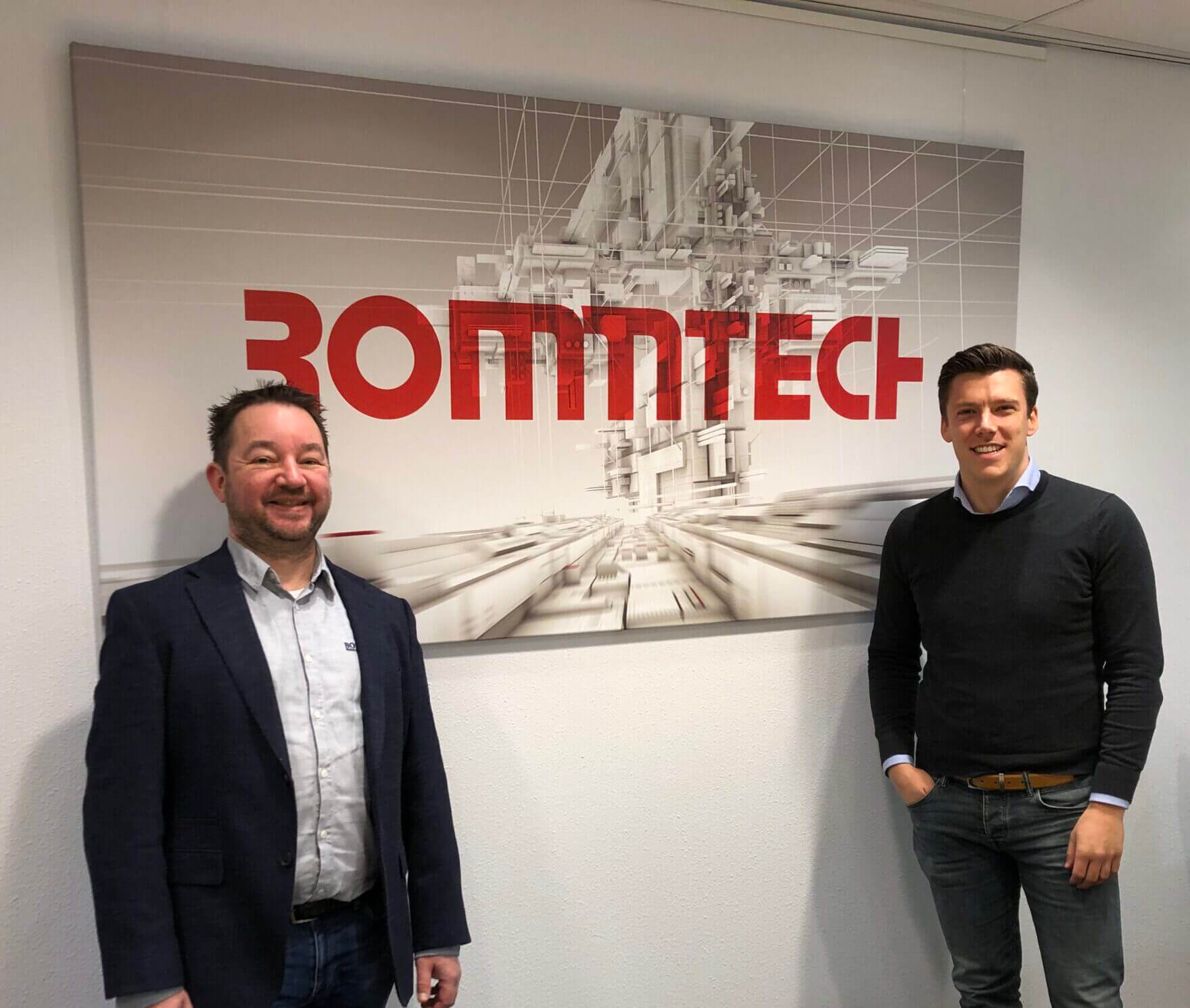 Maarten (ITCOMS) op de foto met Erik Rommens (Rommtech)